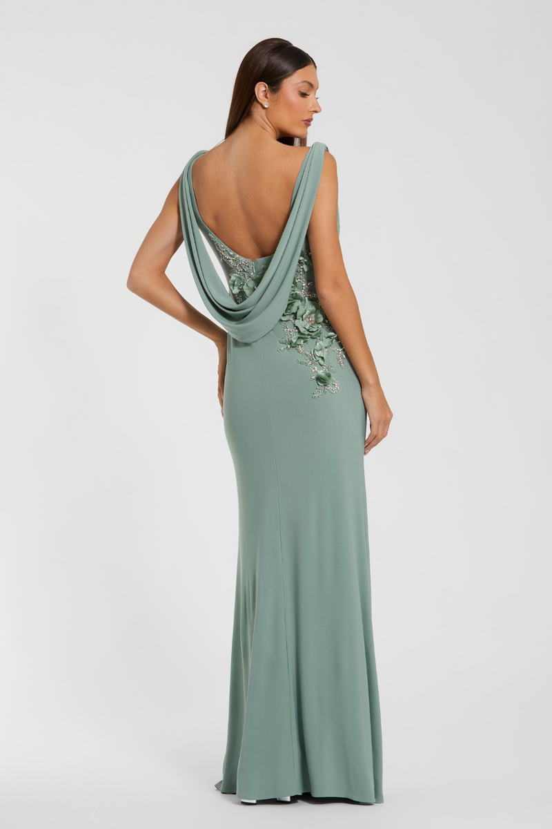 11910-With Beading-Sage by Mac Duggal for women Worldwide