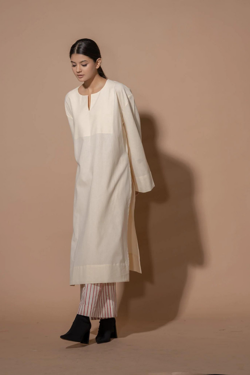Clove Tunic 100% cotton matty kaftans and tunics by Stoique in natural for women Worldwide