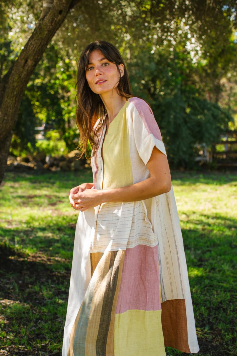 Weekend Dress — Organic 100% cotton by World of Crow in multi color for women Worldwide