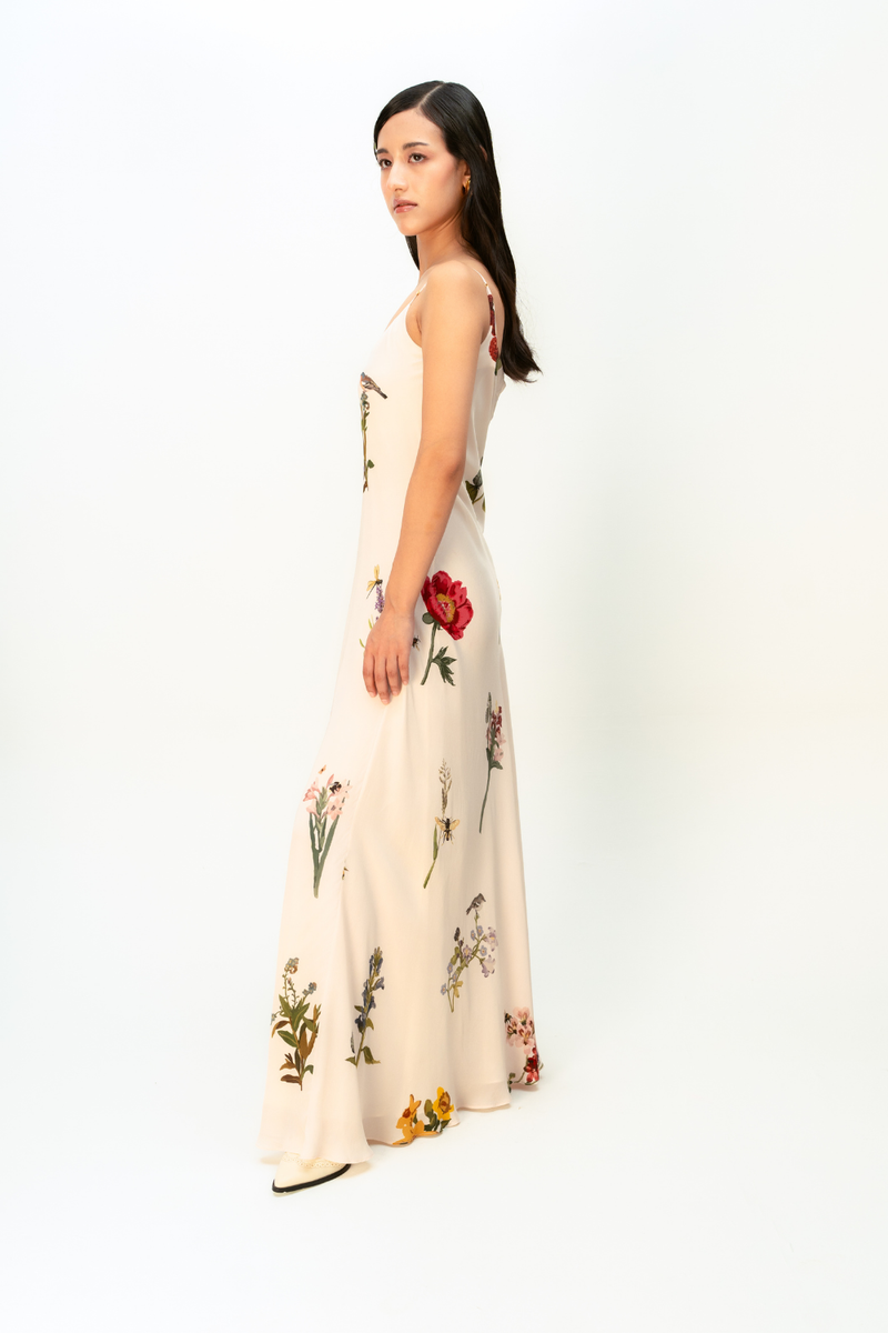 Dandelion Drift Dress crepe dress by Ode to Odd in blush pink for women Worldwide