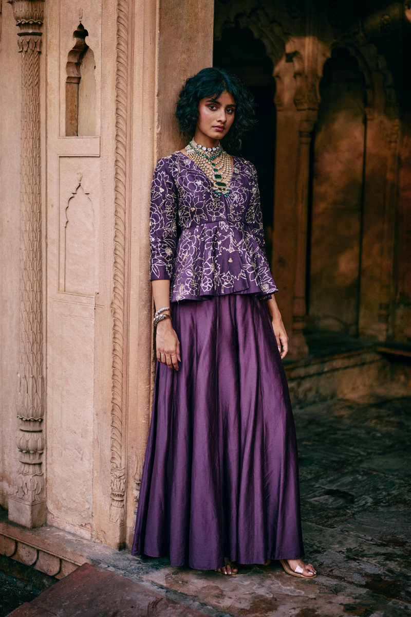 PH-2487 
Peplum 
Plazzoo Set by Paulmi & Harsh for women Worldwide