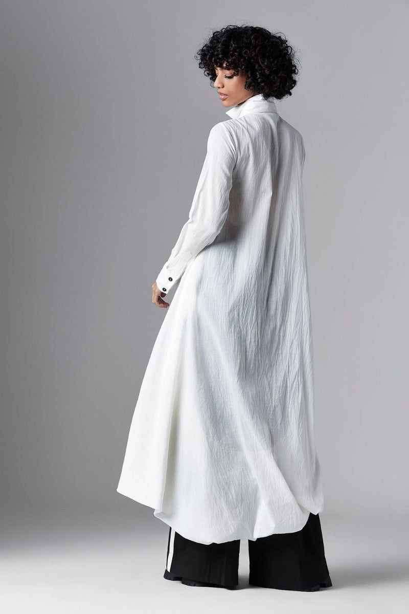 DEANNA SHIRT cotton Tops and Shirts by Chola in white color for women Worldwide