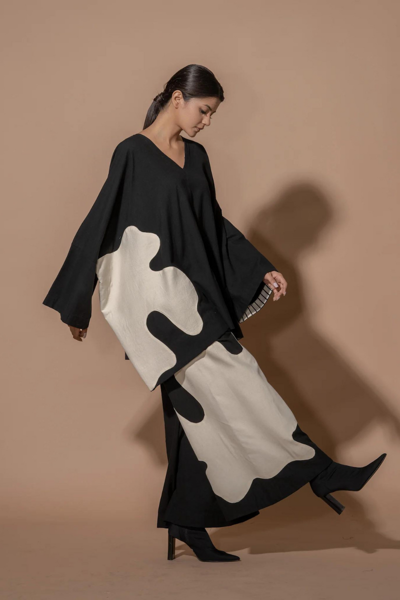 Cumin Shirt 100% cotton matty tops and shirts by Stoique in black, natural for women Worldwide