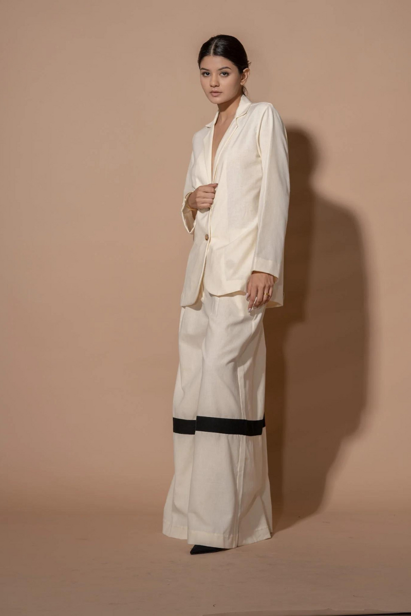Vanilla Jacket 100% cotton matty jackets and overlays by Stoique in natural for women Worldwide