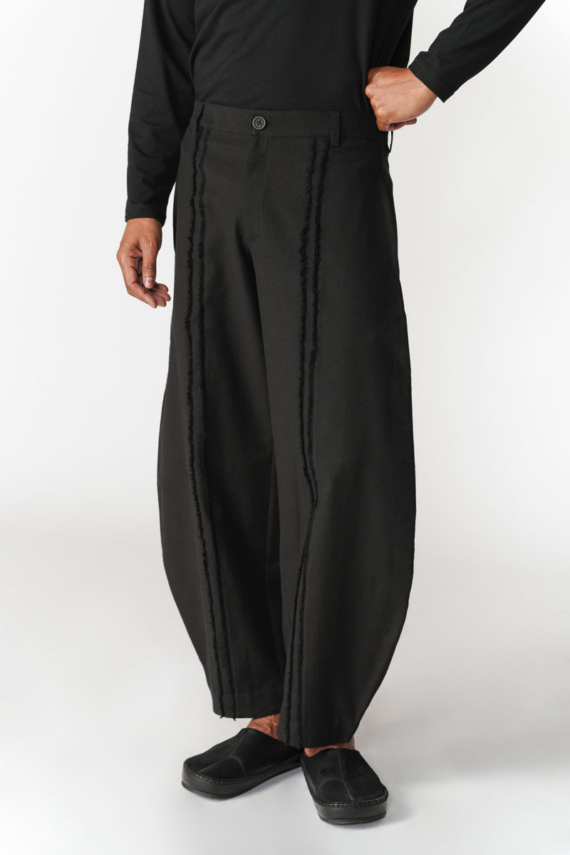 Slot Seam Pants pant/trouser by Turn Black in black for men Worldwide
