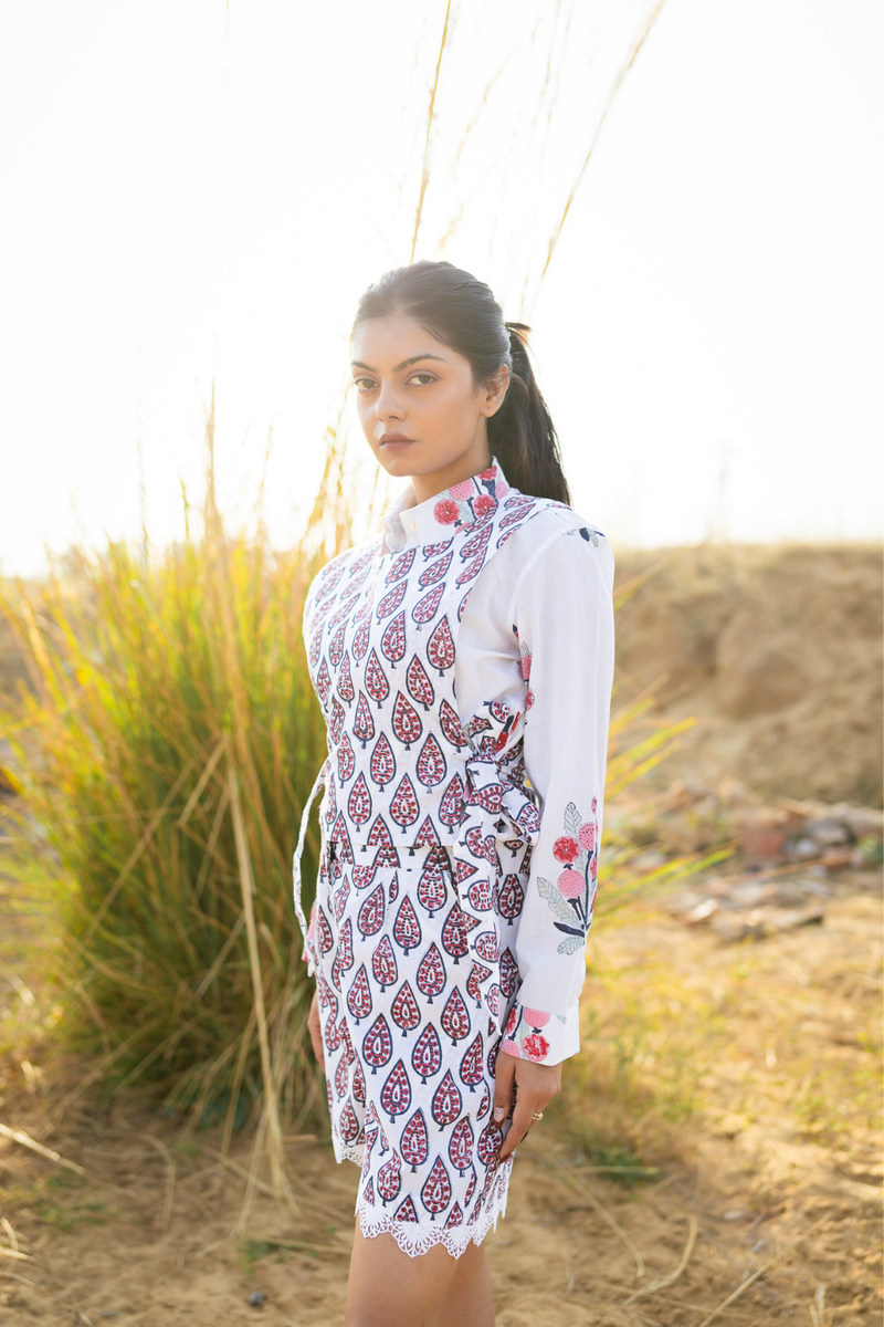 Berry Smash cotton by Marche in ivory color for women Worldwide