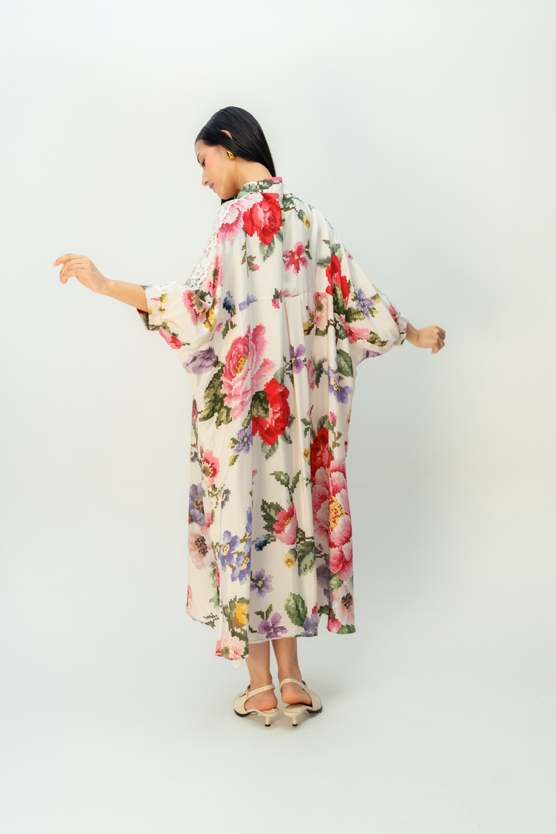 LASTING NOTE DRESS crepe dress by Ode to Odd in multi for women Worldwide