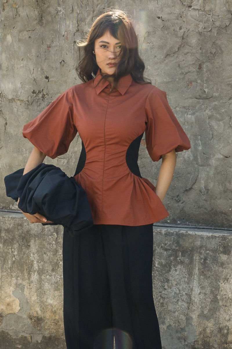 Illusion Top 100% cotton by Leh Studios in multi color for women Worldwide