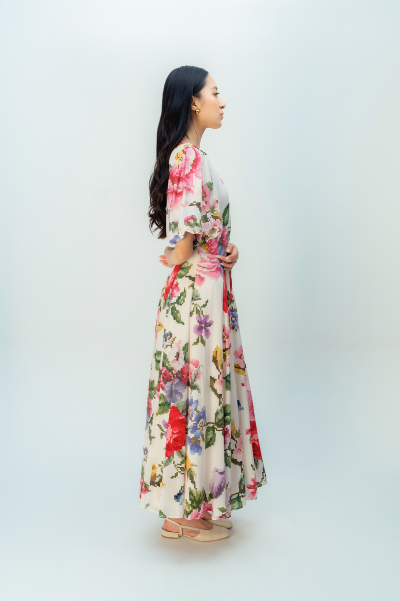 WILLOWMIST DRESS crepe dress by Ode to Odd in multi for women Worldwide