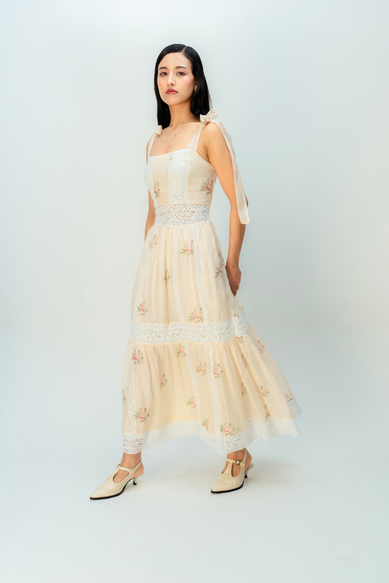 CREAME SUNSET DRESS mul dress by Ode to Odd in blush pink for women Worldwide