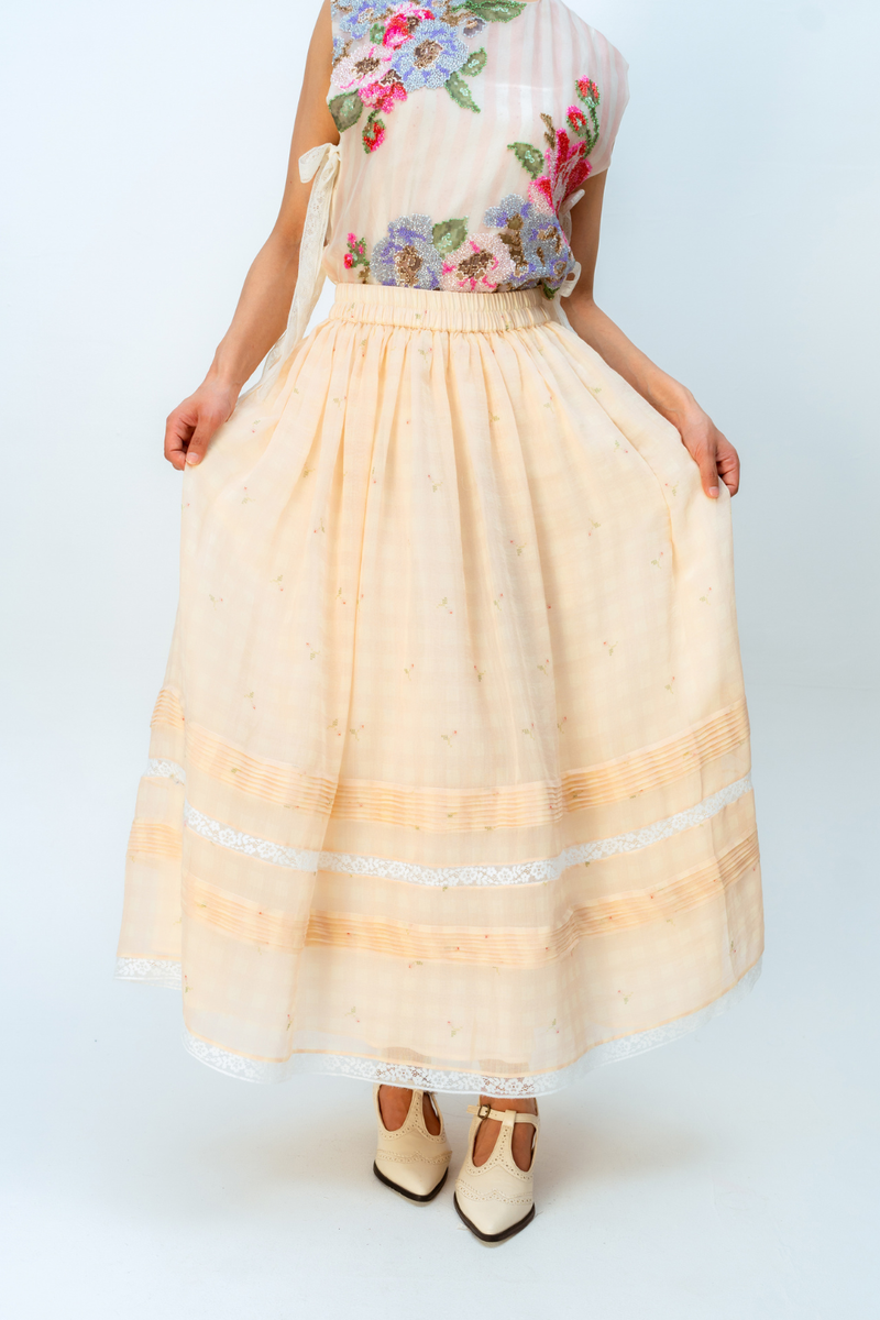 SUNBOUND SKIRT mul skirt by Ode to Odd in blush pink for women Worldwide