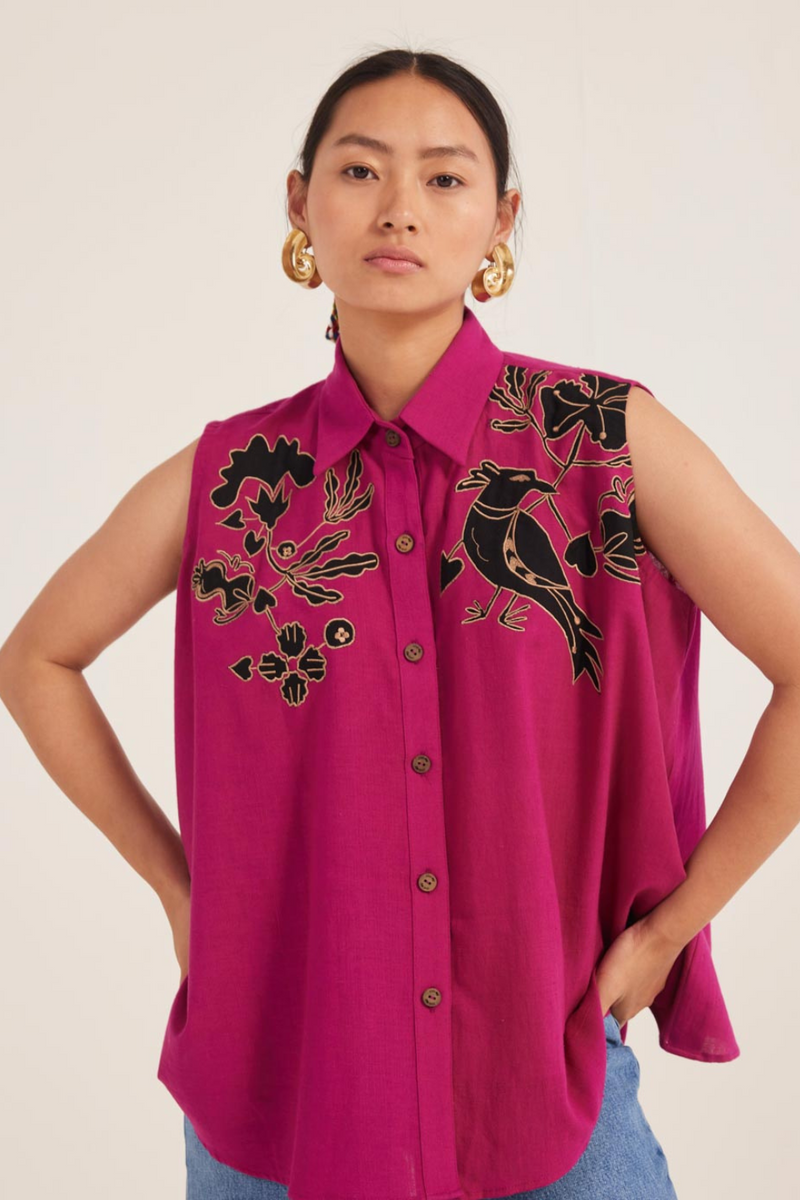 Tai Handloom Blouse cotton by JodiLife for women Worldwide