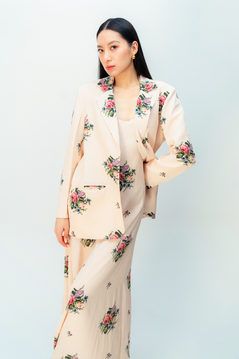 AMBER GLEAM JACKET crepe jacket/overlay by Ode to Odd in blush pink for women Worldwide