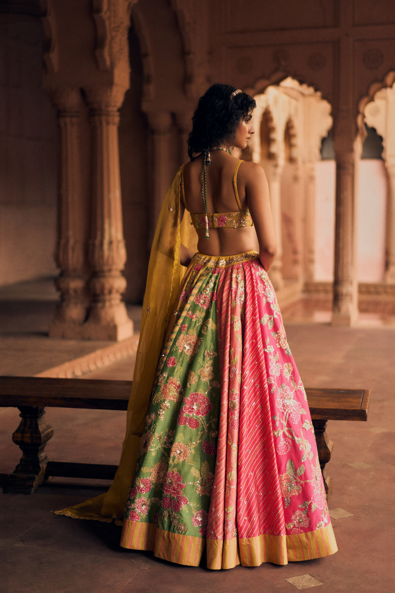PH-2463 
Lehenga 
Blouse 
Dupatta Set by Paulmi & Harsh for women Worldwide
