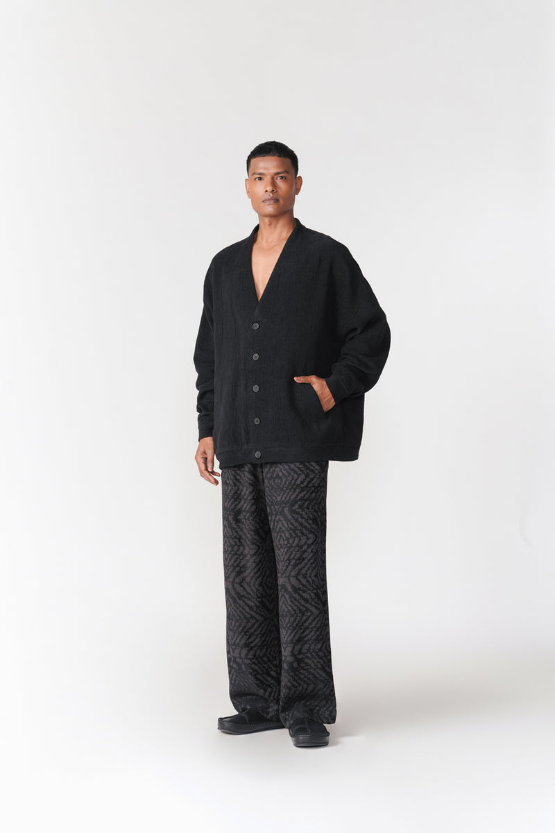 Oru Cardigan jacket/overlay by Turn Black in black for women Worldwide
