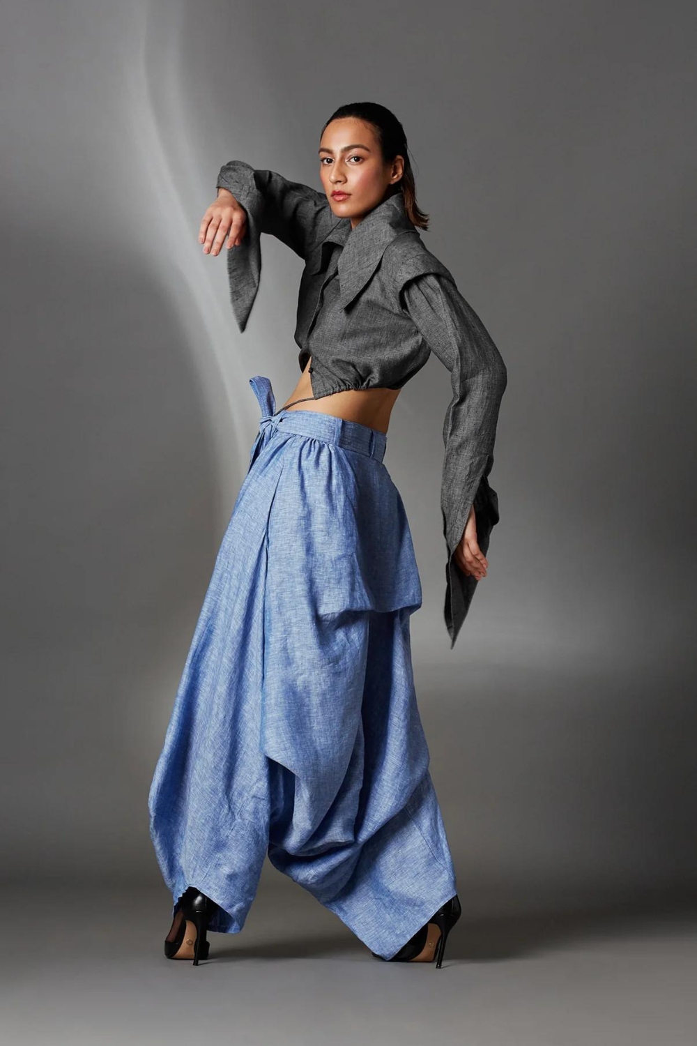 Abir Trousers in Blue-Light Blue