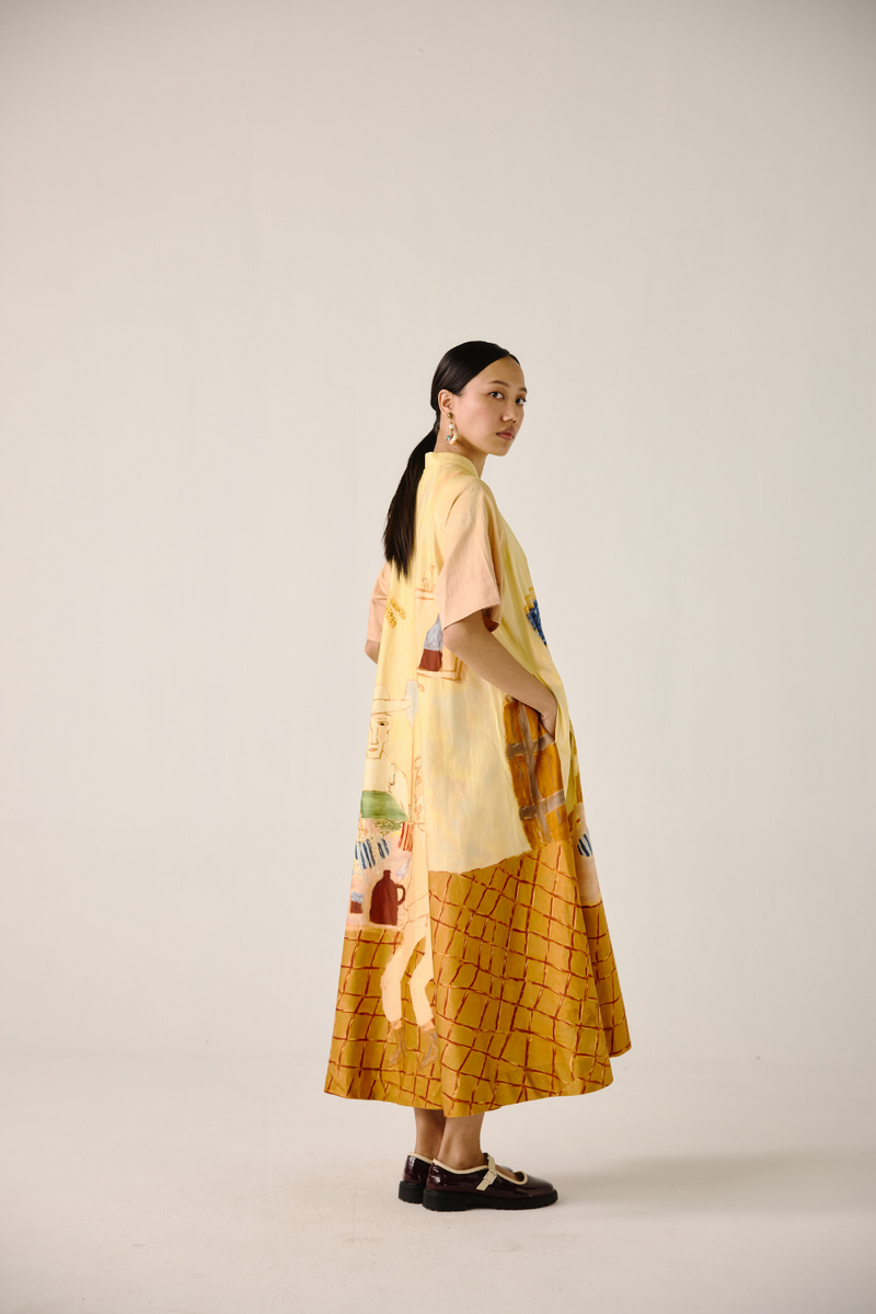 A-Line Long Dress - Fisherman cotton by CORD for women Worldwide