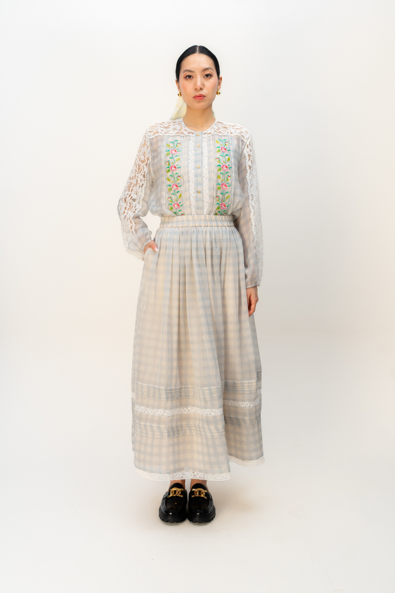 CLOUDBOUND SKIRT mul skirt by Ode to Odd in blue for women Worldwide