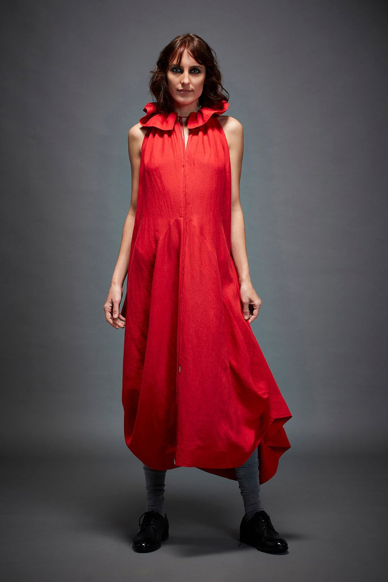 SIRENA DRESS by Chola in red color for women Worldwide