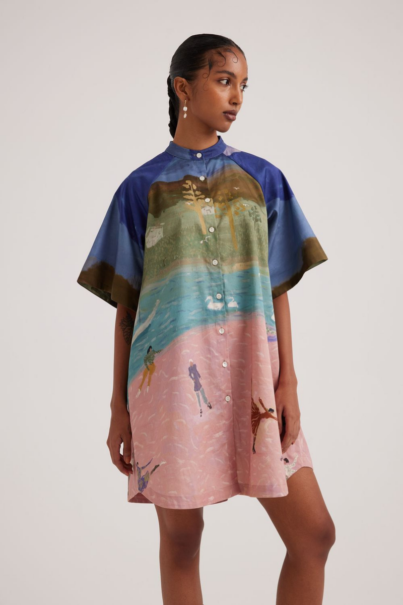 A-Line Dress-Skater satin by CORD for women Worldwide