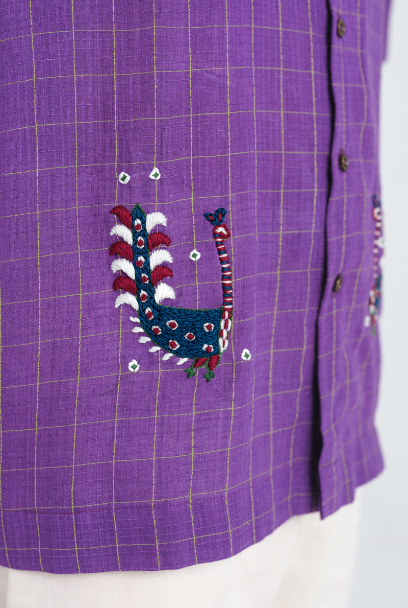 Drift Handloom Mens Shirt cotton shirt by Jodi Men in purple for men Worldwide