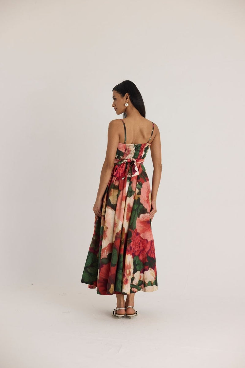 SCARLETT COTTON FRILL DRESS cotton by Yam in multi color for women Worldwide