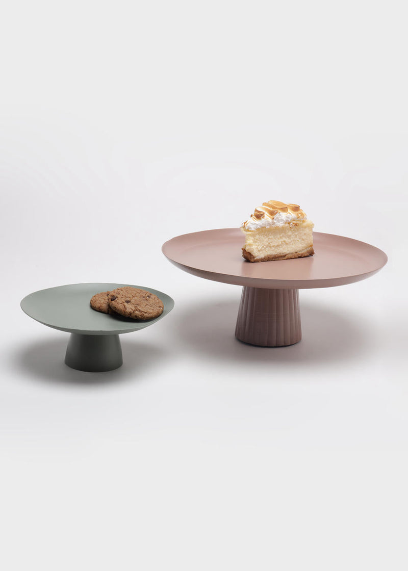 Avisa Cake Stand-Dusty Pink linen by Gado Living for Worldwide