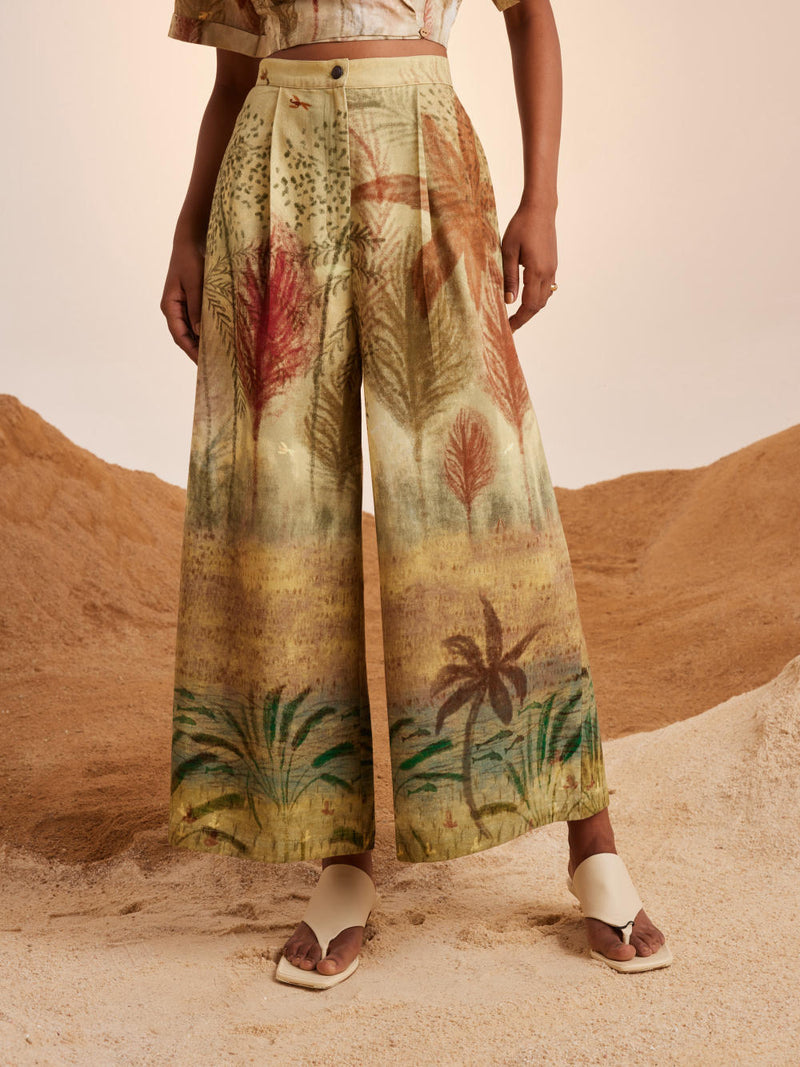Wide leg pants -Woods cotton Bottoms by CORD for women Worldwide