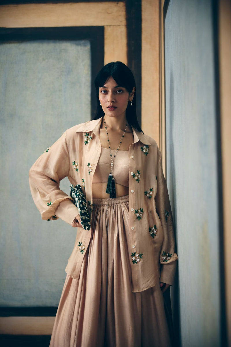 IZUMI SHIRT SET organza by Paulmi & Harsh for women Worldwide
