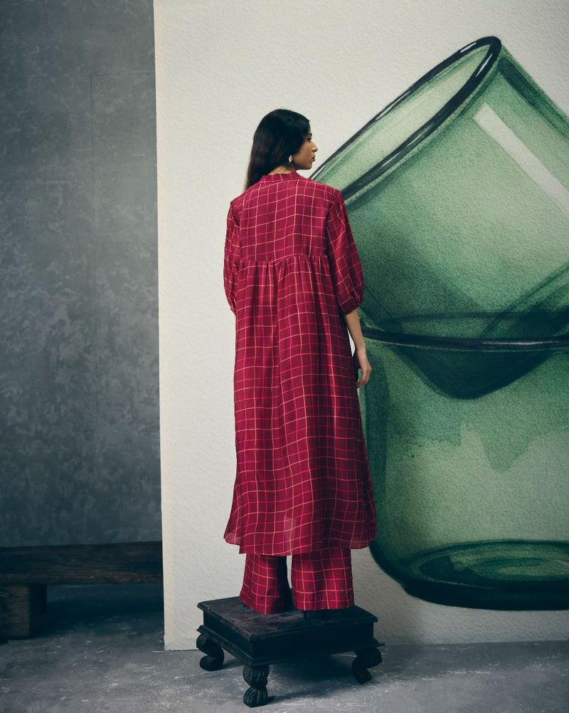 NOKA KURTA SET organza by Paulmi & Harsh for women Worldwide