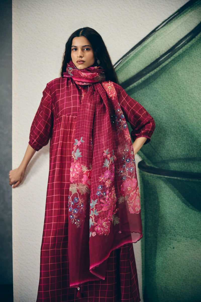 NOKA KURTA SET organza by Paulmi & Harsh for women Worldwide