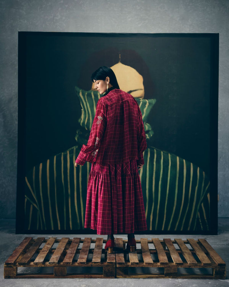 HARUKI SKIRT SET poplin by Paulmi & Harsh for women Worldwide