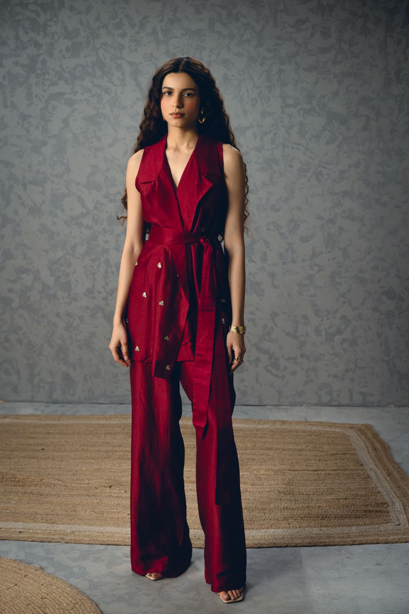 ALBA CO-ORD SET silk by Paulmi & Harsh for women Worldwide