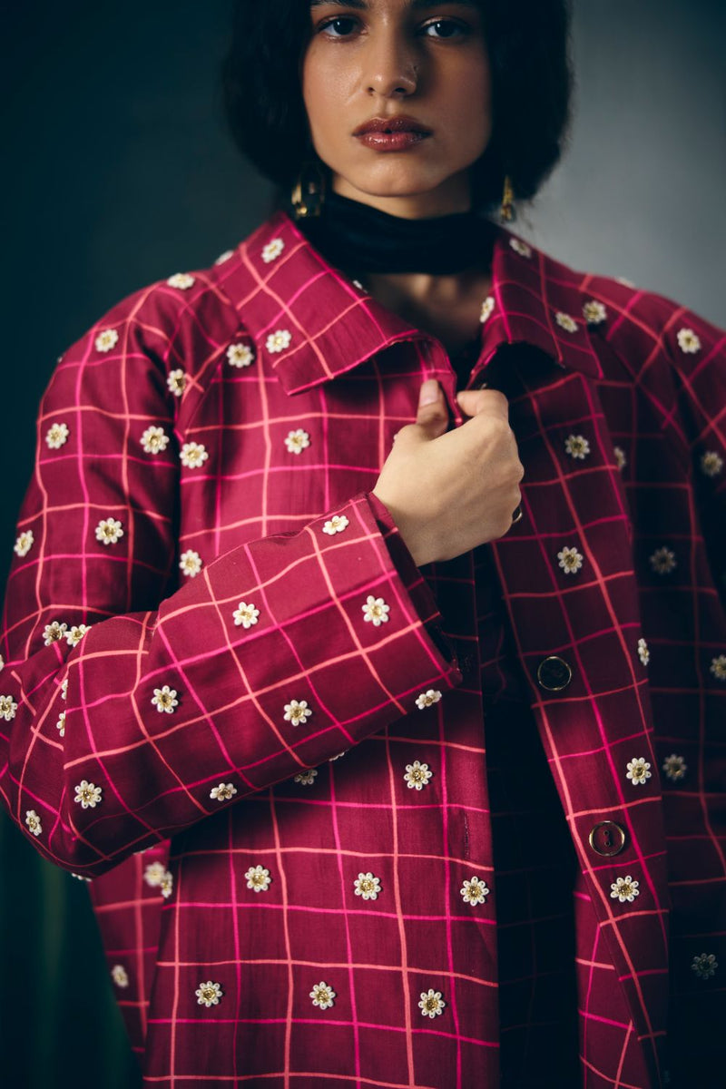 BOTAN SKIRT SET silk by Paulmi & Harsh for women Worldwide