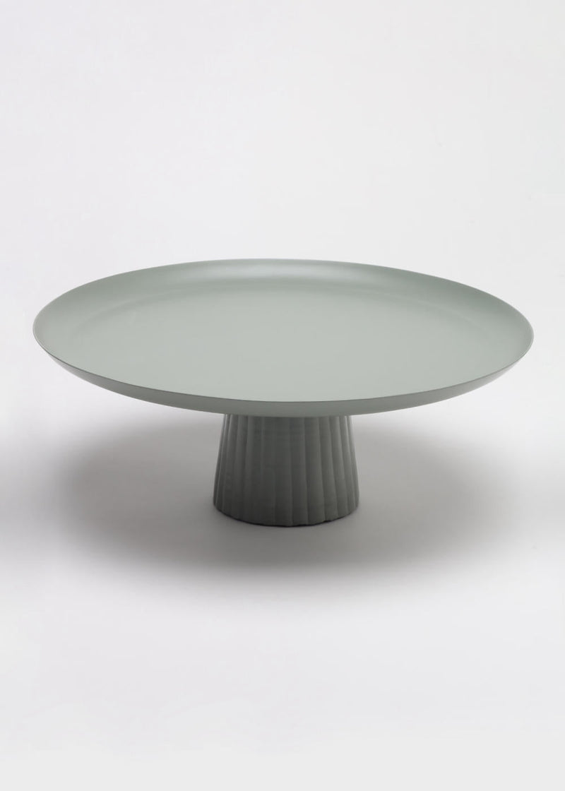 Avisa Cake Stand-Sage Green linen by Gado Living for Worldwide