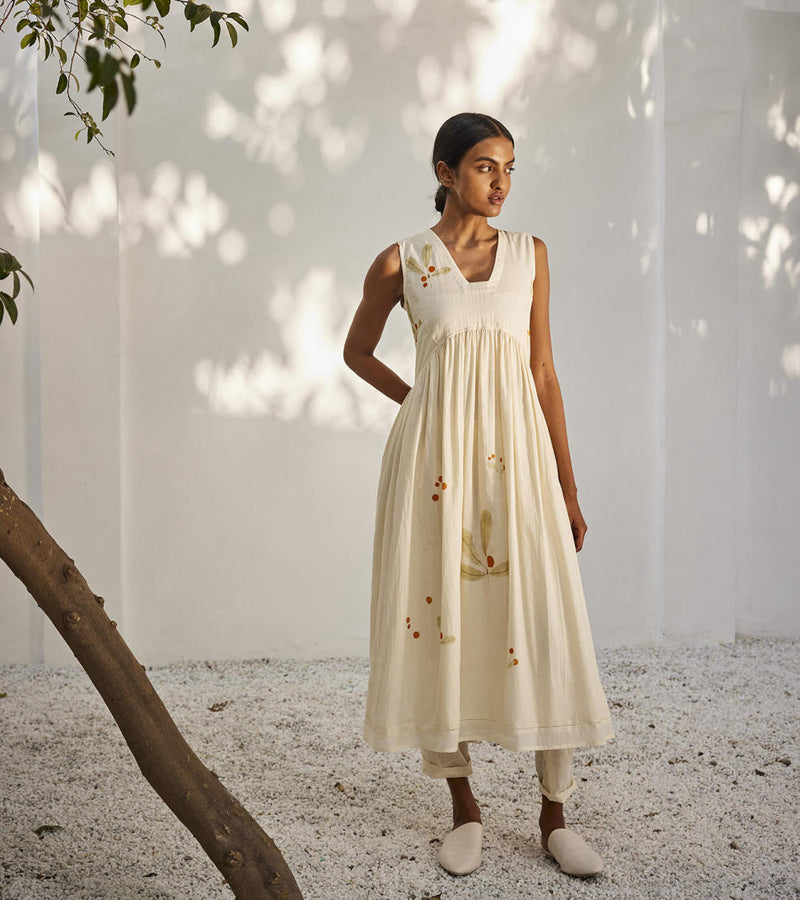 Close to you co-ord set Co-ord Set by Khara Kapas in ecru for women Worldwide