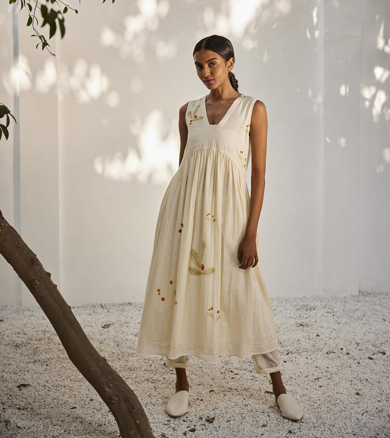 Close to you co-ord set Co-ord Set by Khara Kapas in ecru for women Worldwide