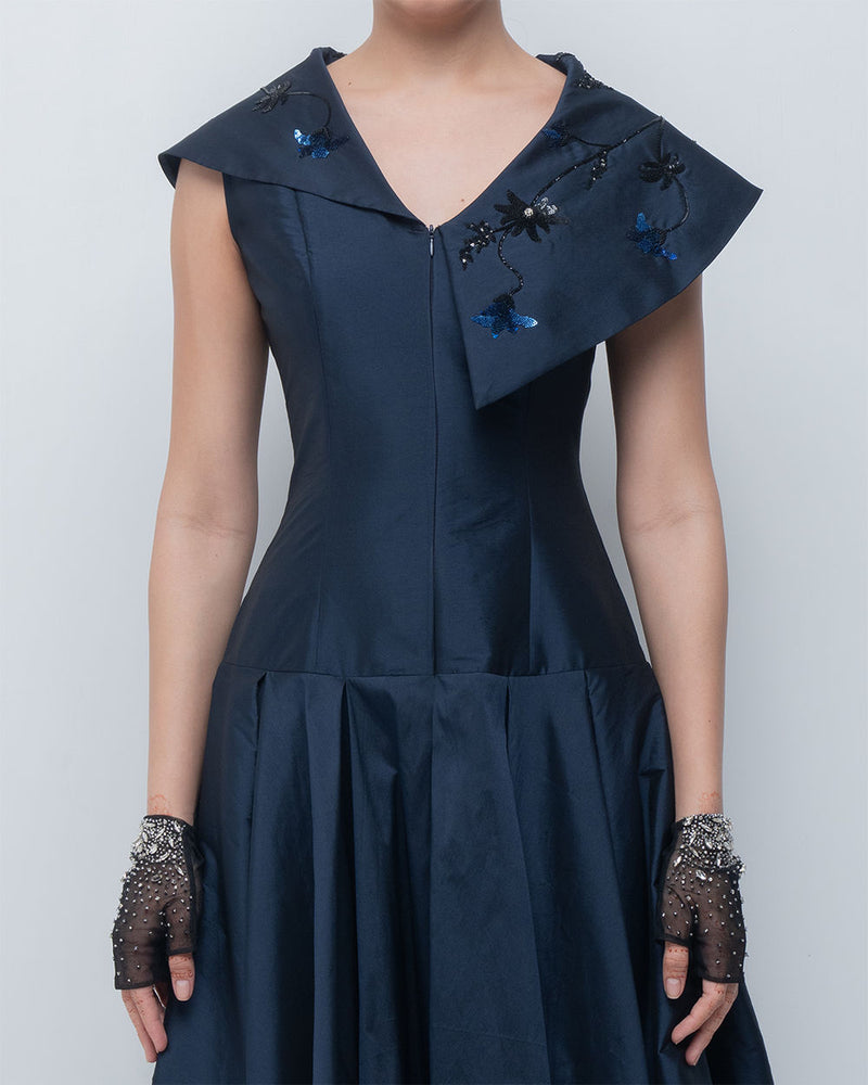 Maryna Dress viscose by Leh Studios in blue for women Worldwide