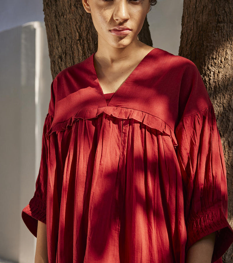 Crimson love dress Dress by Khara Kapas in red for women Worldwide