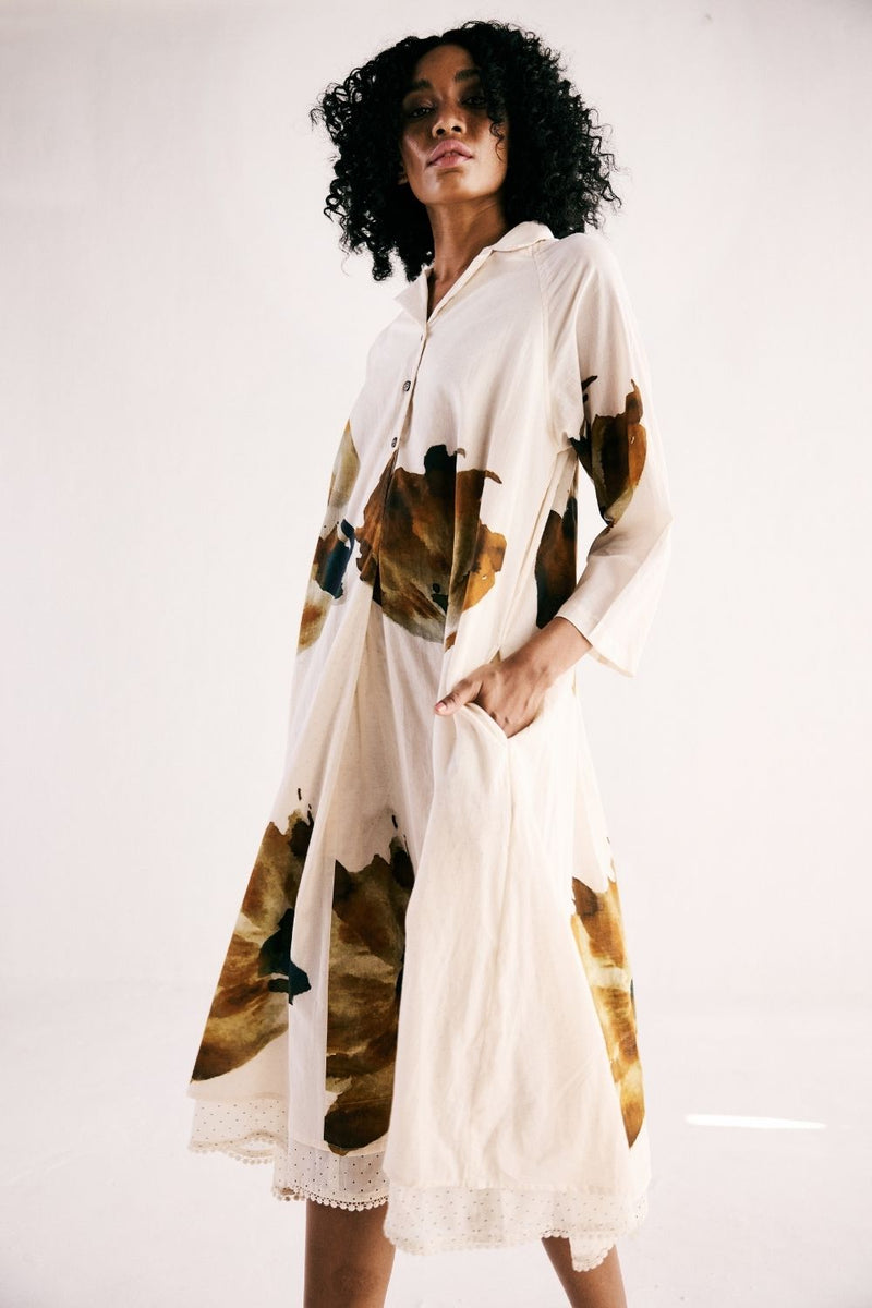 WILD CARNATIONS DRESS cotton by Khara Kapas for women Worldwide