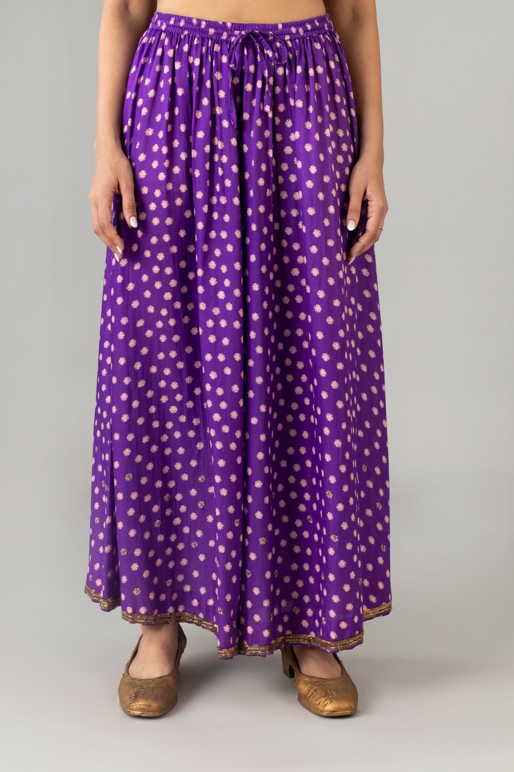 Leher Purple Sharara