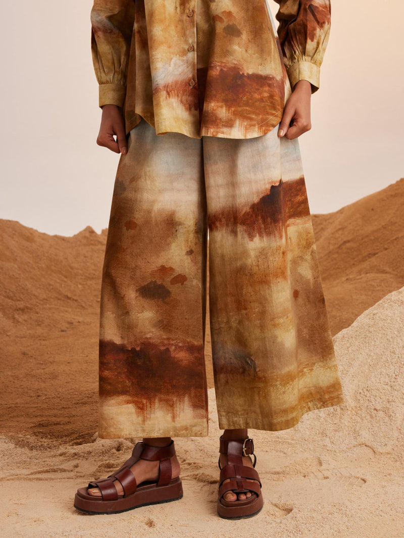 A-Line Shirt Set -Blotch cotton Co-ord Set by CORD for women Worldwide