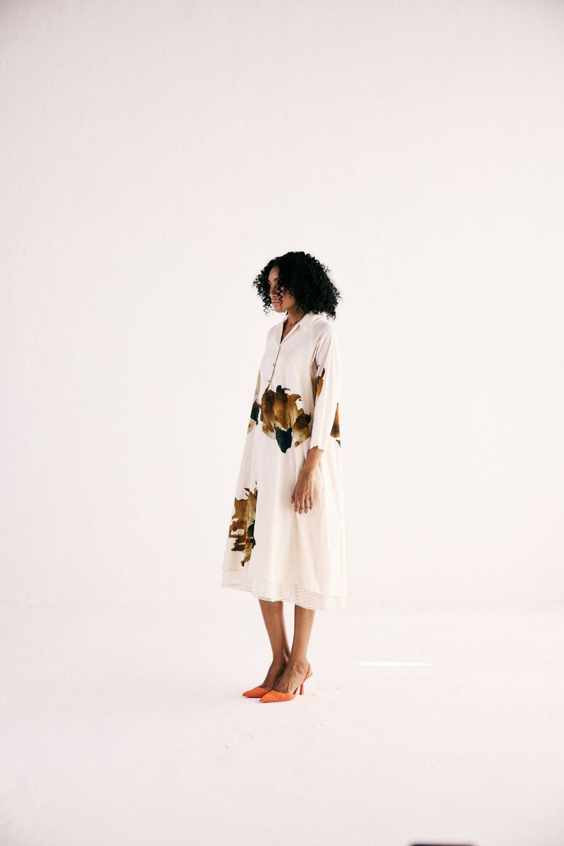 WILD CARNATIONS DRESS cotton by Khara Kapas for women Worldwide