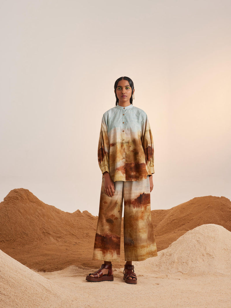 A-Line Shirt-Blotch cotton Top & Tunics,Shirt by CORD for women Worldwide