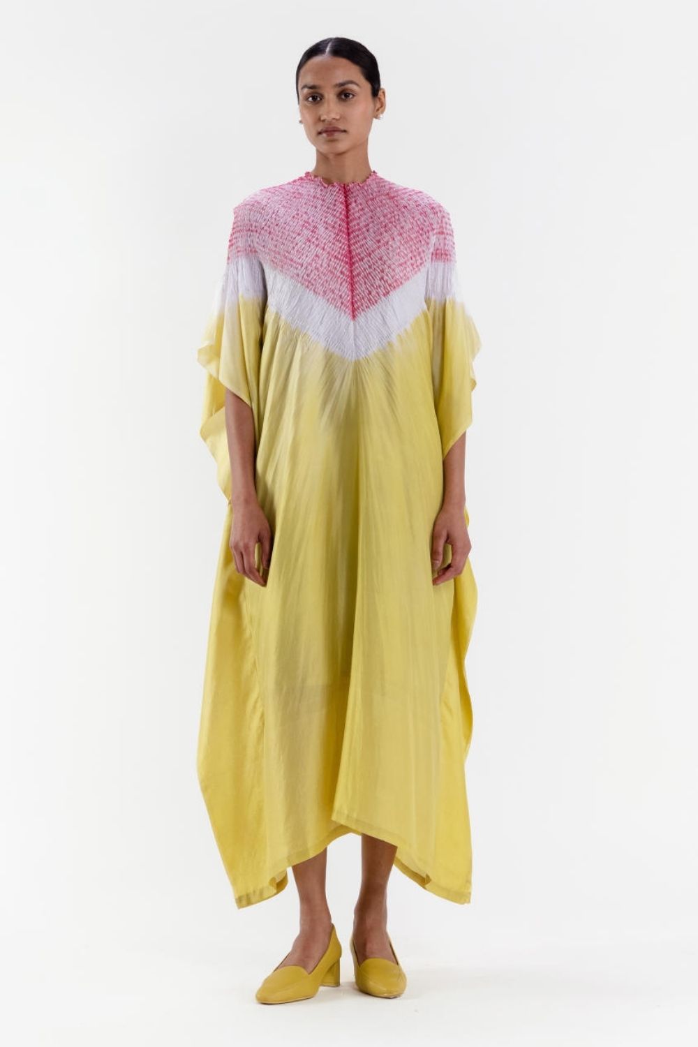 TRIANGLE KAFTAN - LIME