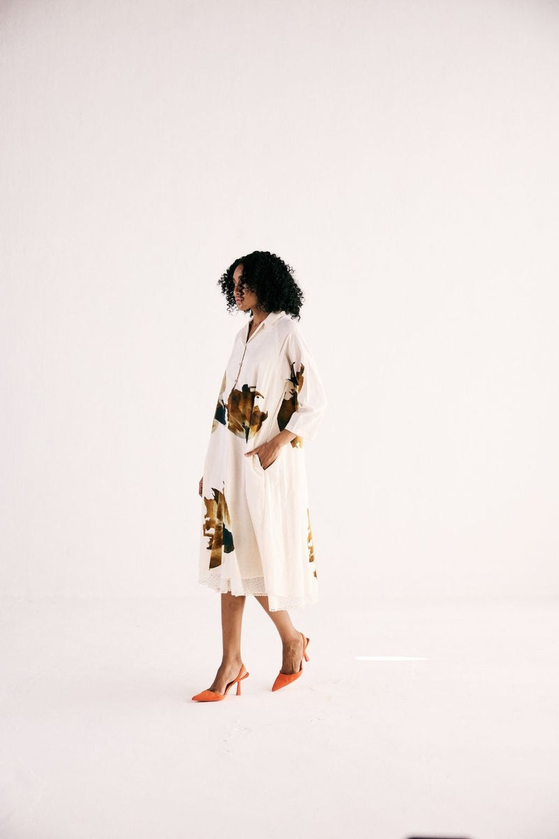 WILD CARNATIONS DRESS cotton by Khara Kapas for women Worldwide