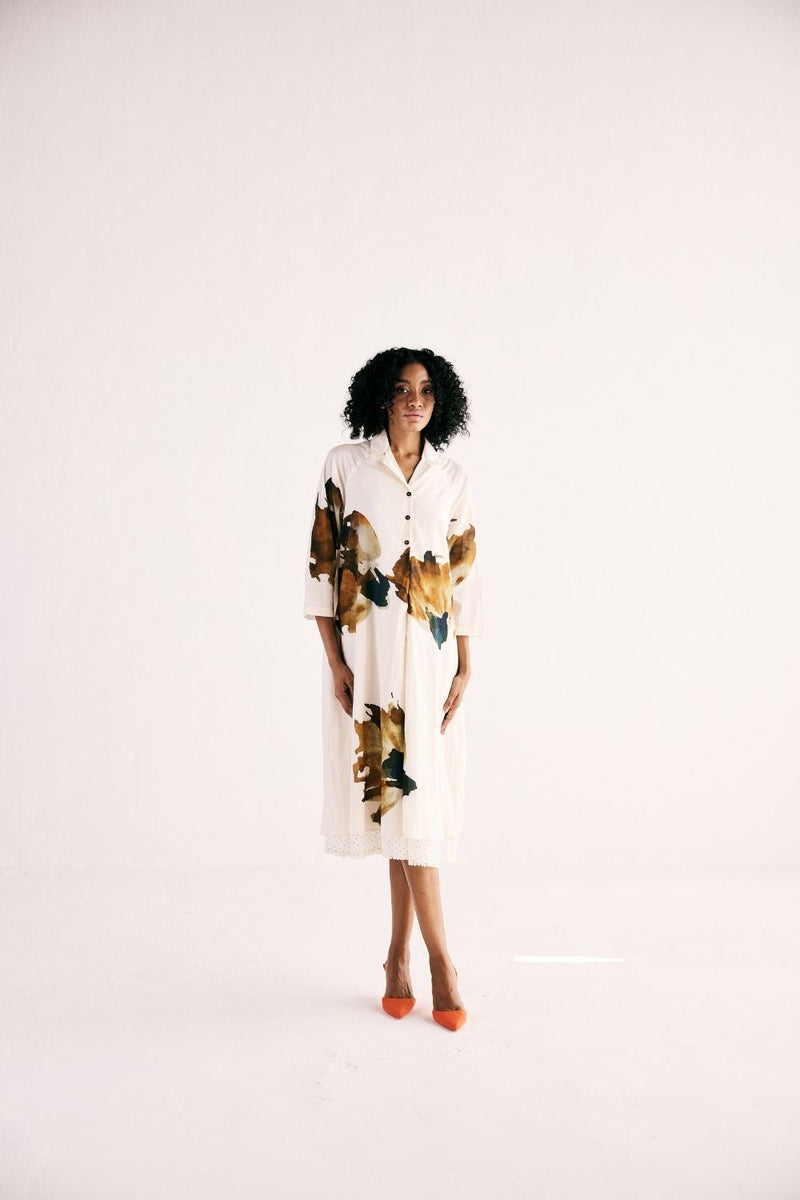 WILD CARNATIONS DRESS cotton by Khara Kapas for women Worldwide