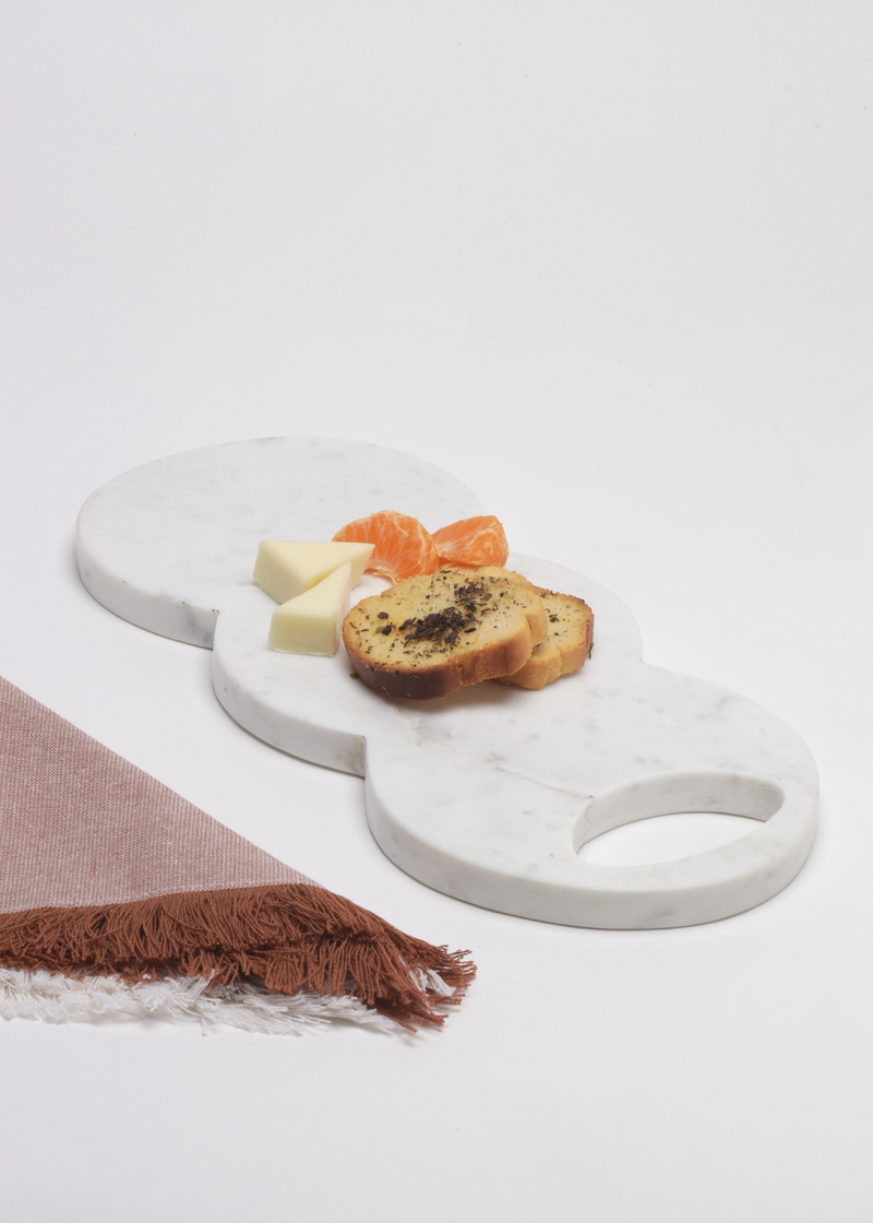 Cloud Marble Platter linen by Gado Living for Worldwide