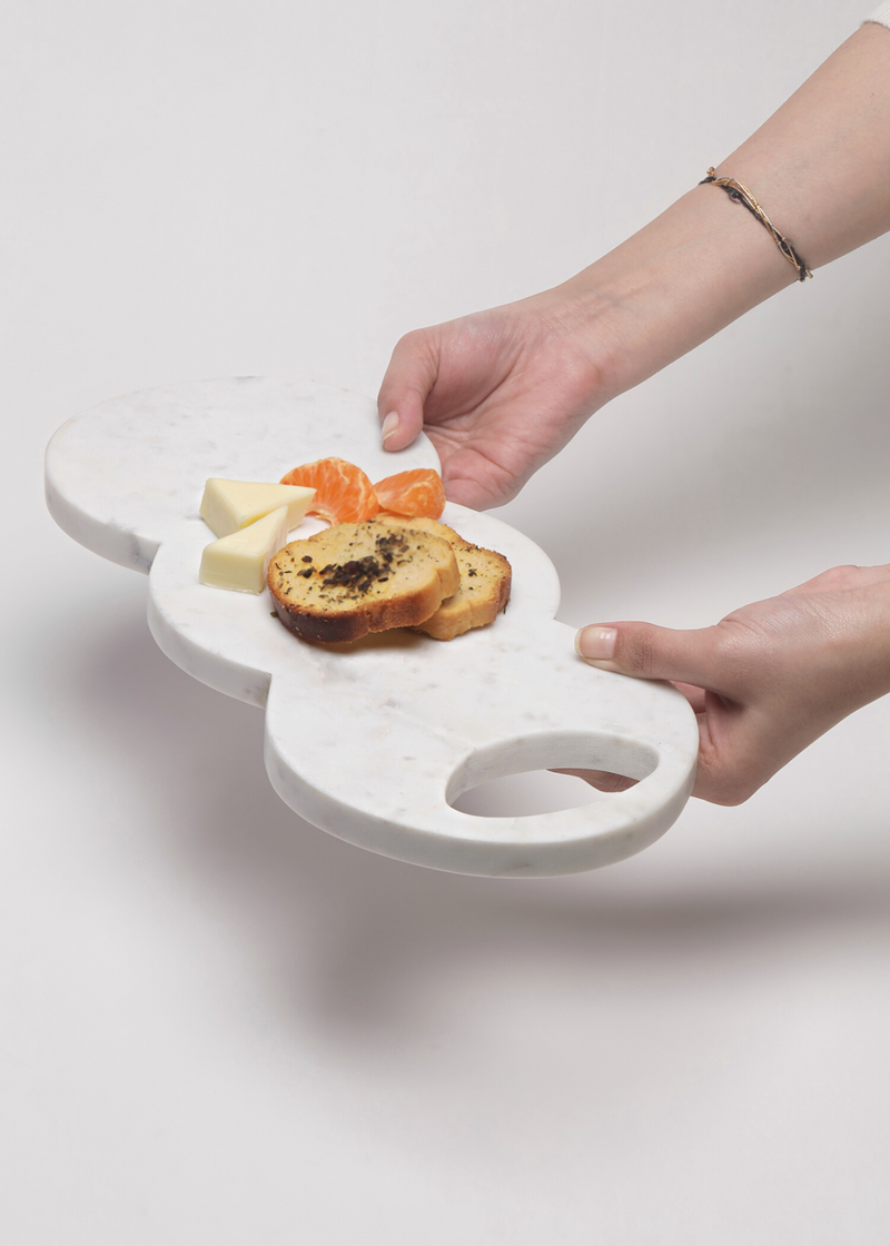 Cloud Marble Platter linen by Gado Living for Worldwide