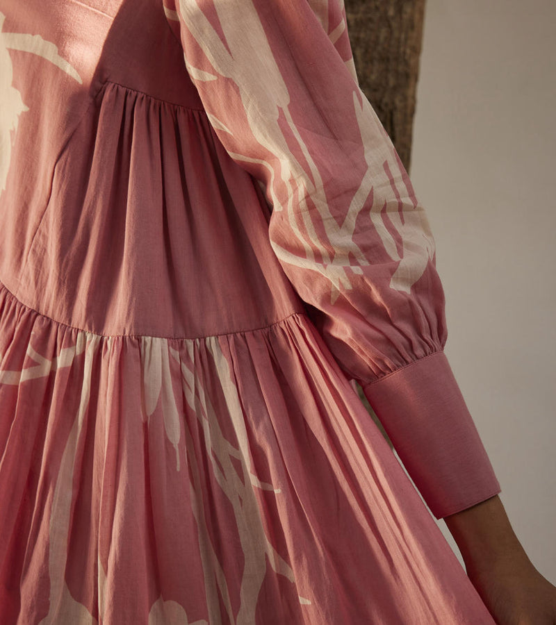 Daffodil dress Dress by Khara Kapas in pink for women Worldwide